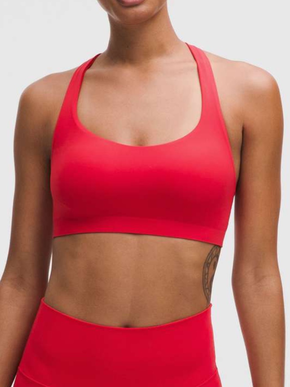 Lululemon Oxford Red FlexyFlex Strappy Yoga Bra - Picture 2 of 7
